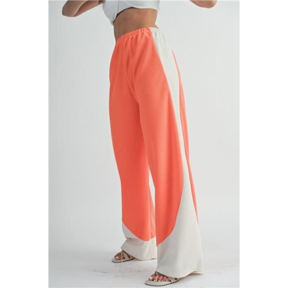 Two Toned Wide Leg Pants - Picture 6 of 9